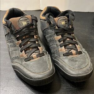 Skechers Men's Black and Brown Casual 9.5 Shoes